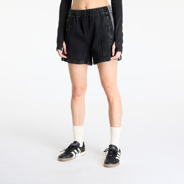 Sort adidas Firebird Adicolor Denim Short Black/ True Black Denim M-alacsony-ár