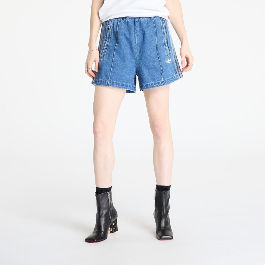 Sort adidas Firebird Adicolor Denim Short Blue/ Indigo Denim XS-alacsony-ár