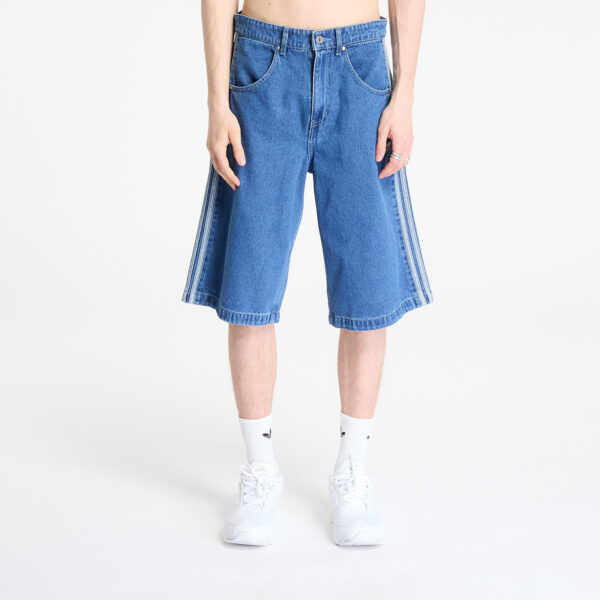 Sort adidas Firebird Adicolor Denim Shorts Medium Blue Denim 32-alacsony-ár