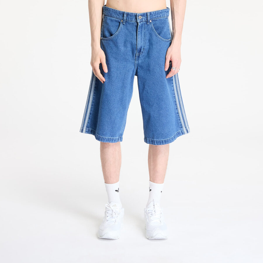 Sort adidas Firebird Adicolor Denim Shorts Medium Blue Denim 32-alacsony-ár