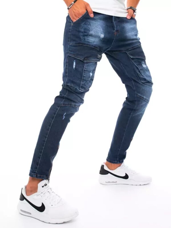 Sötétkék férfi famer jogger Dstreet