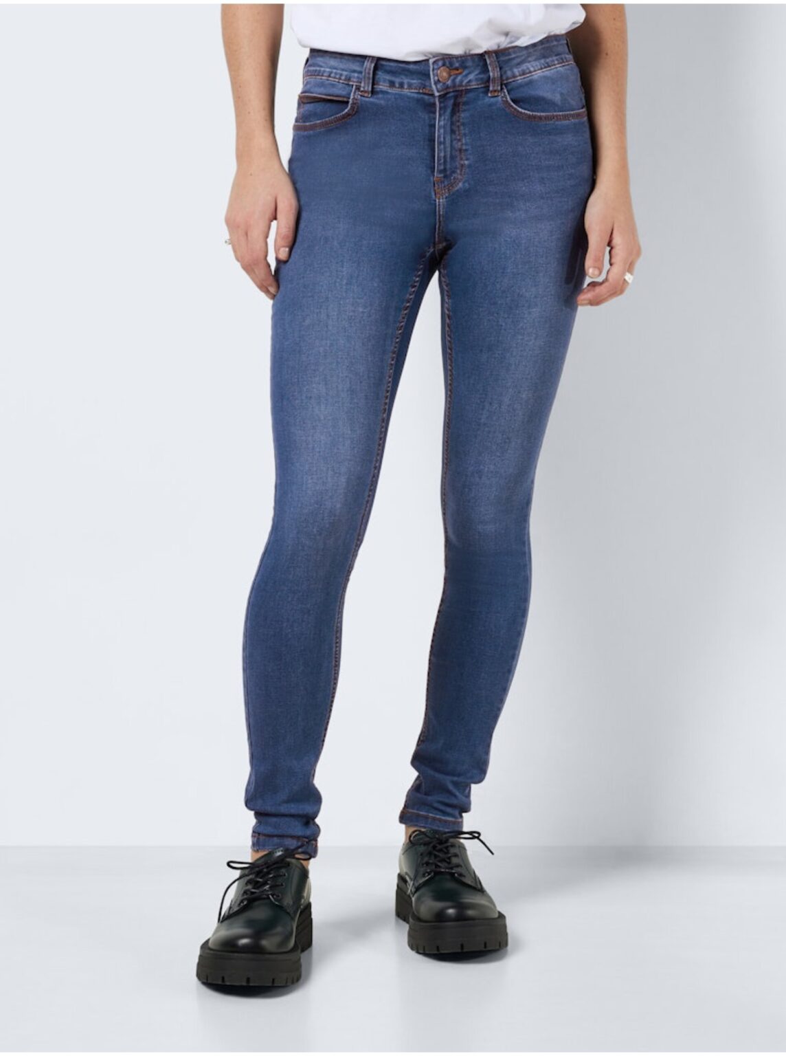 Sötétkék nők skinny fit farmer Noisy May Billie - Nők