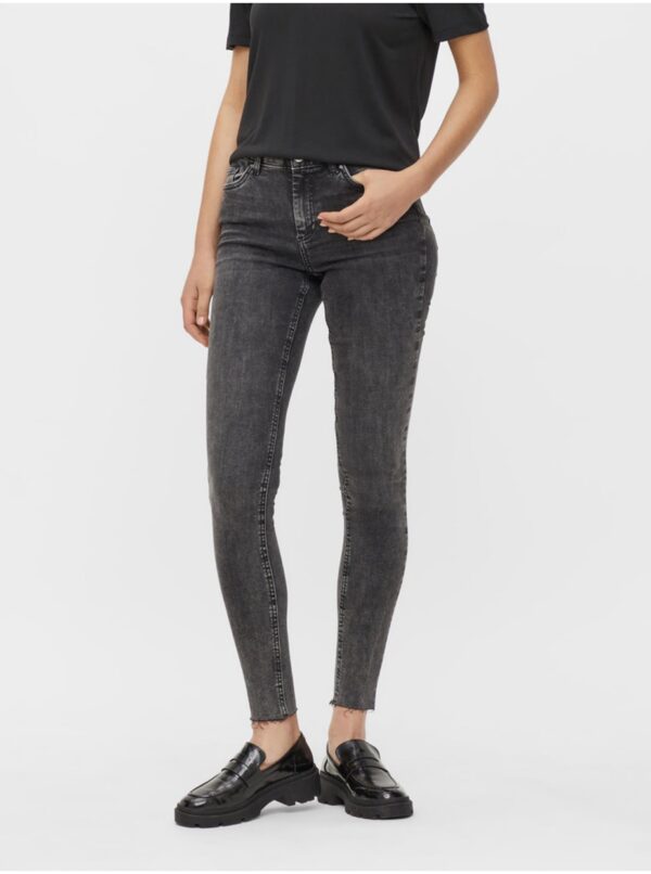 Sötétszürke Skinny Fit farmer darabok Delly - Nők