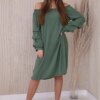 Spanish dress with decorative khaki sleeves
