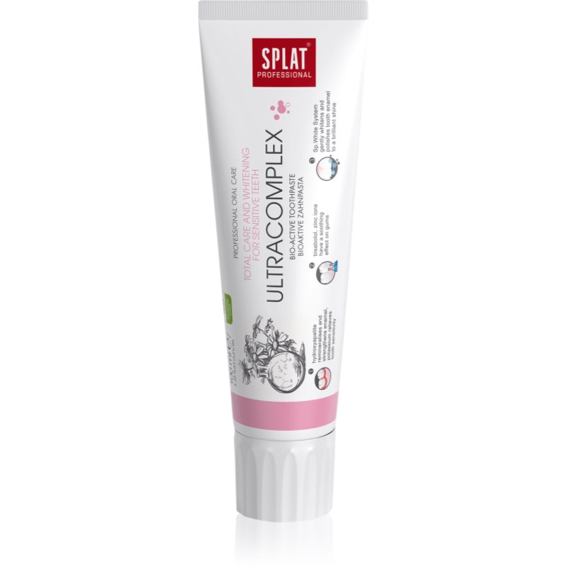 Splat Professional Ultracomplex bioaktív fogpaszta az érzékeny fogak teljeskörű ápolására és fehérítésére 100 ml-Ár