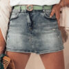 Spodenki damskie jeansowe FASHIONFIT niebieskie Dstreet
