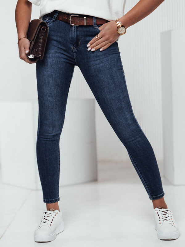 Spodnie damskie BELTZEN skinny z paskiem jeansowe Dstreet