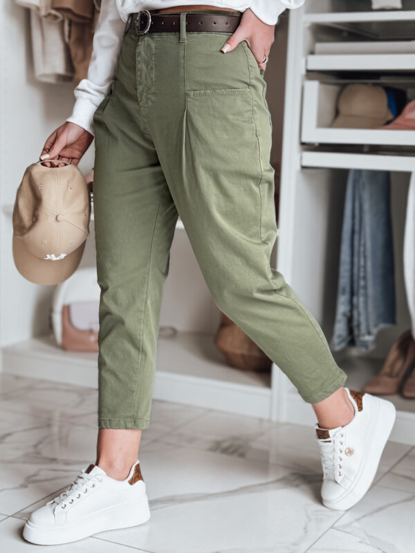 Spodnie damskie chinosy CHINOSKA khaki Dstreet