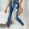 Spodnie damskie jeansowe LABISO niebieskie Dstreet