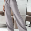Spodnie damskie wide leg DARAMY szare Dstreet