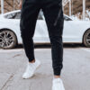 Spodnie męskie bojówki czarne Dstreet