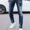 Spodnie męskie jeansowe niebieskie Dstreet