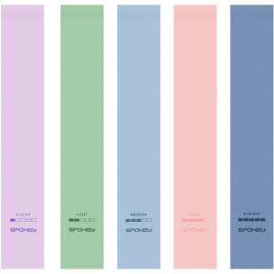 Spokey Artio Set erősítő gumiszalag készlet Pastel