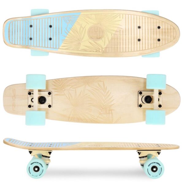 Spokey WOO-FISH Wooden pennyboard 56 x 15 cm