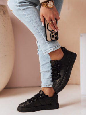 Sportowe sneakersy damskie SNEAKI czarne Dstreet Sportowe sneakersy damskie SNEAKI czarne Dstreet
