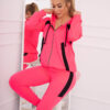 Sports set with pink neon stripes