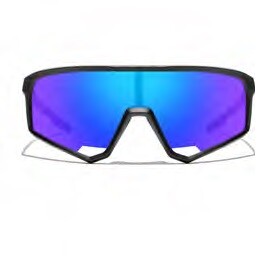 Sports sunglasses WAYE - 7 Black w Blue Multi lens Cat. 3