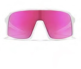 Sports sunglasses WAYE - 7 White w Pink Multi lens Cat. 3