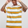 Starter Logo Striped Tee White/Yellow