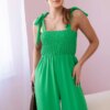 Strappy with frilly top in green
