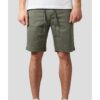 Stretch twill Joggshorts olive