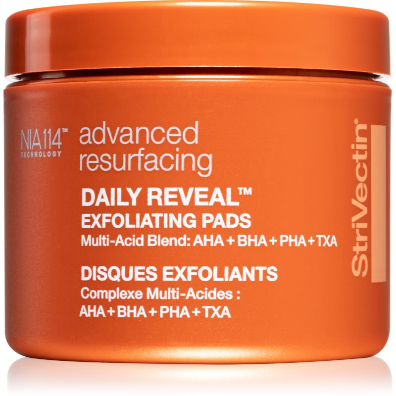 StriVectin Advanced Resurfacing Daily Reveal Exfoliating Pads hámlasztó kendők a bőr kisimításáért és a pórusok minimalizásáért 60 db-Ár