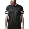 Stripe Mesh Tee blk/wht