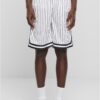 Striped Mesh Shorts - White/Black