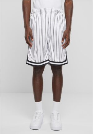 Striped Mesh Shorts - White/Black Striped Mesh Shorts - White/Black