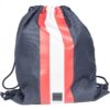 Striped gymnastics bag nautical/fiery red/white