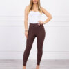 Striped leggings pants brown
