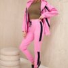 Striped sports set light pink