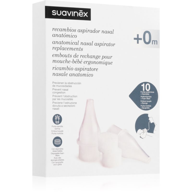 Suavinex Anatomical Nasal Aspirator Replacements tartalék szívófej orrszívóhoz 12 db-Ár