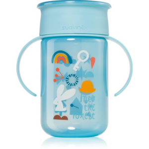 Suavinex Forest 360° gyakorlóbögre fogantyúval 12 m+ Blue 340 ml-Ár