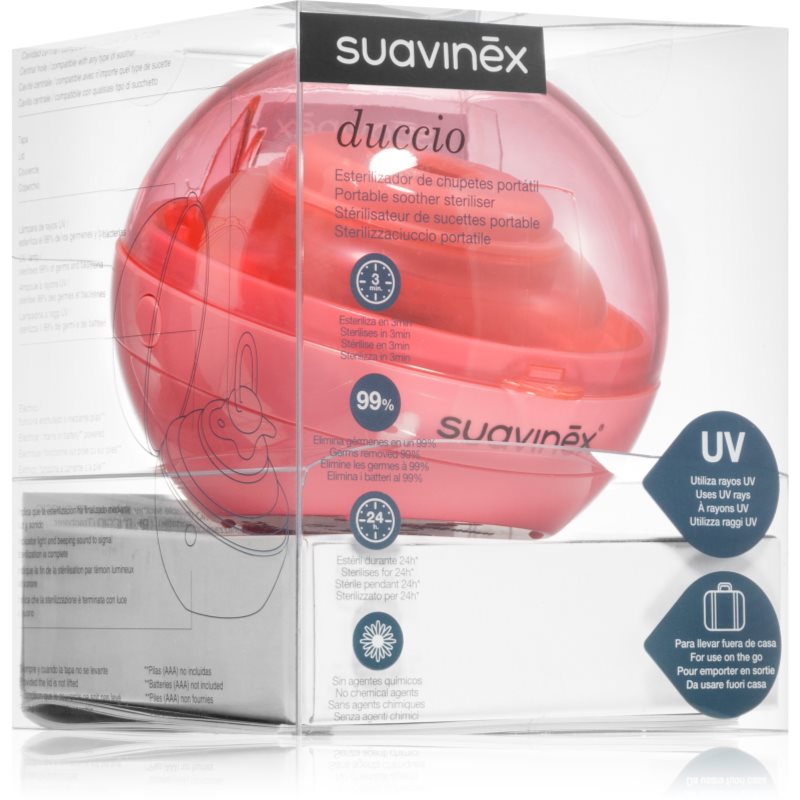 Suavinex Portable Soother Steriliser UV-sterilizáló Pink 1 db-Ár