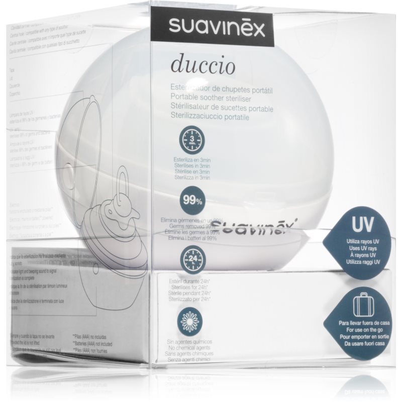 Suavinex Portable Soother Steriliser UV-sterilizáló White 1 db-Ár