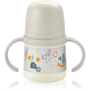 Suavinex Walk First gyerekkulacs fogantyúval 6 m+ Cream 150 ml-Ár