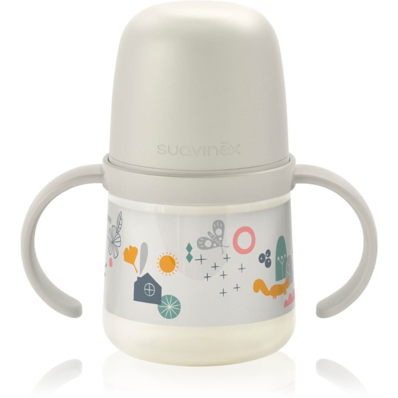 Suavinex Walk First gyerekkulacs fogantyúval 6 m+ Cream 150 ml-Ár