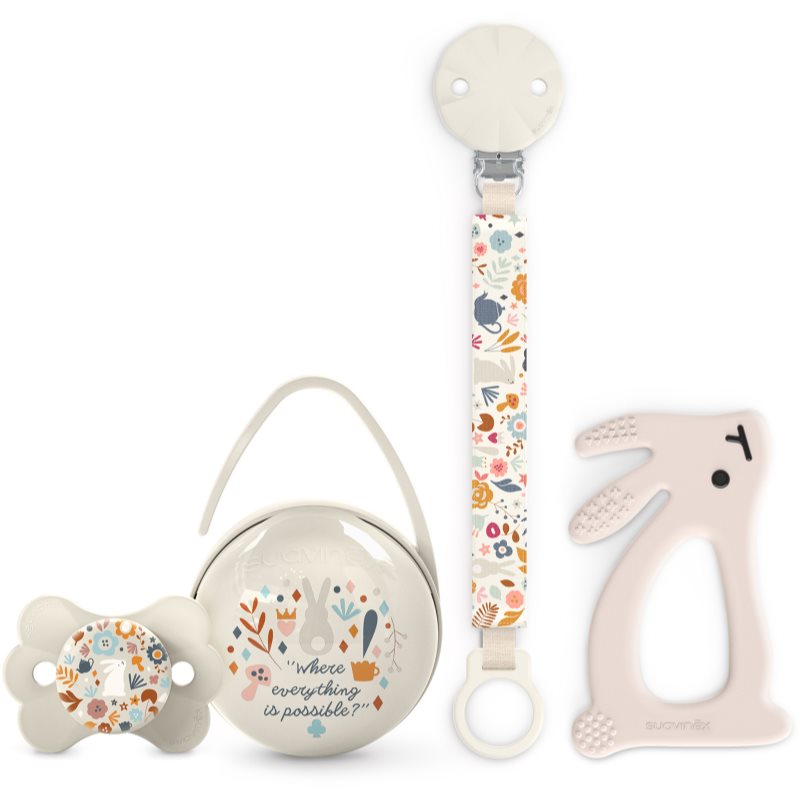 Suavinex Wonderland Gift Set 0-6 m Cream ajándékszett újszülötteknek