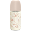 Suavinex Wonderland SX Pro Physiological Anti-Colic Glass cumisüveg üvegből M Medium Flow 3 m+ Liberty Pink 240 ml