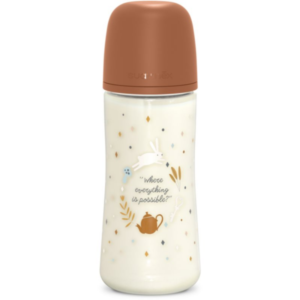 Suavinex Wonderland SX Pro Physiological Anti-Colic cumisüveg L Dense Flow 6 m+ Brown 360 ml