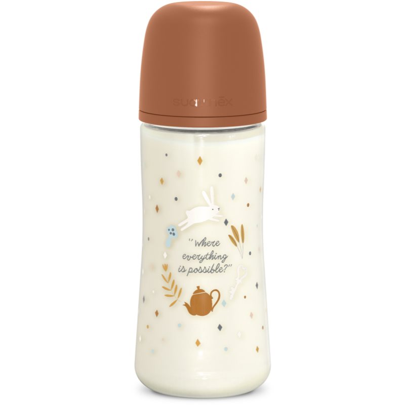 Suavinex Wonderland SX Pro Physiological Anti-Colic cumisüveg L Dense Flow 6 m+ Brown 360 ml