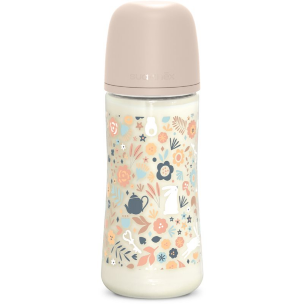 Suavinex Wonderland SX Pro Physiological Anti-Colic cumisüveg L Dense Flow 6 m+ Liberty Pink 360 ml