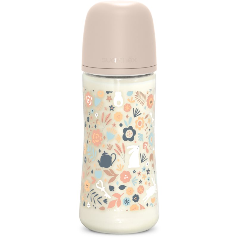 Suavinex Wonderland SX Pro Physiological Anti-Colic cumisüveg L Dense Flow 6 m+ Liberty Pink 360 ml