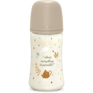 Suavinex Wonderland SX Pro Physiological Anti-Colic cumisüveg M Medium Flow 3 m+ Cream 270 ml