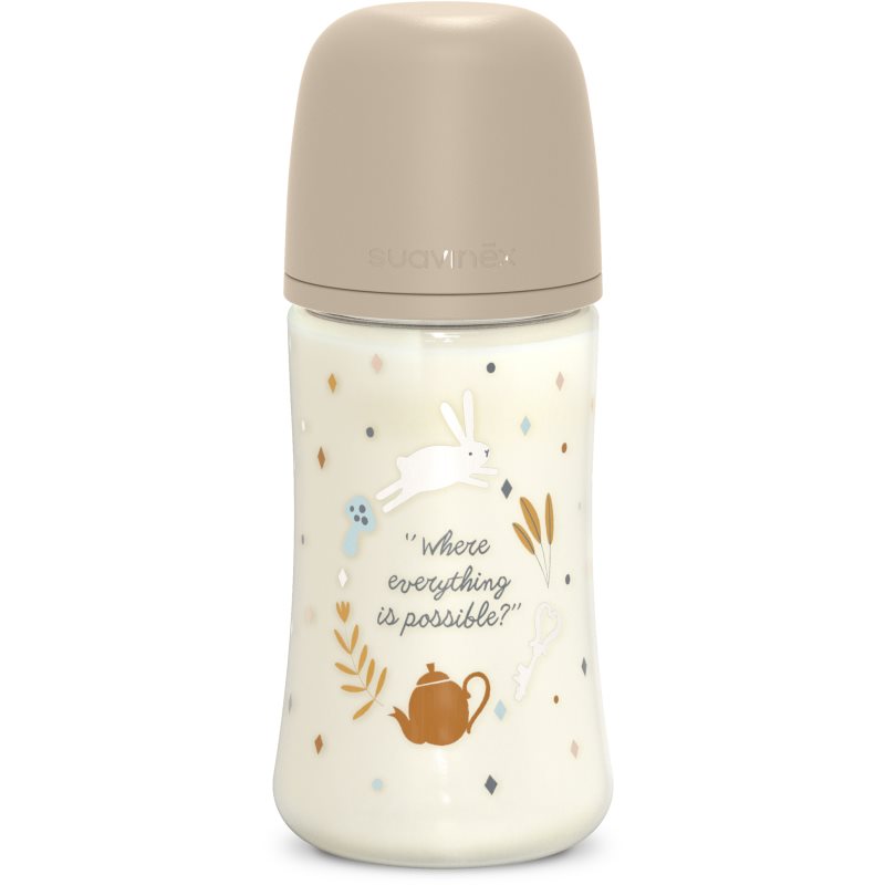Suavinex Wonderland SX Pro Physiological Anti-Colic cumisüveg M Medium Flow 3 m+ Cream 270 ml