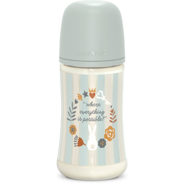 Suavinex Wonderland SX Pro Physiological Anti-Colic cumisüveg M Medium Flow 3 m+ Green 270 ml