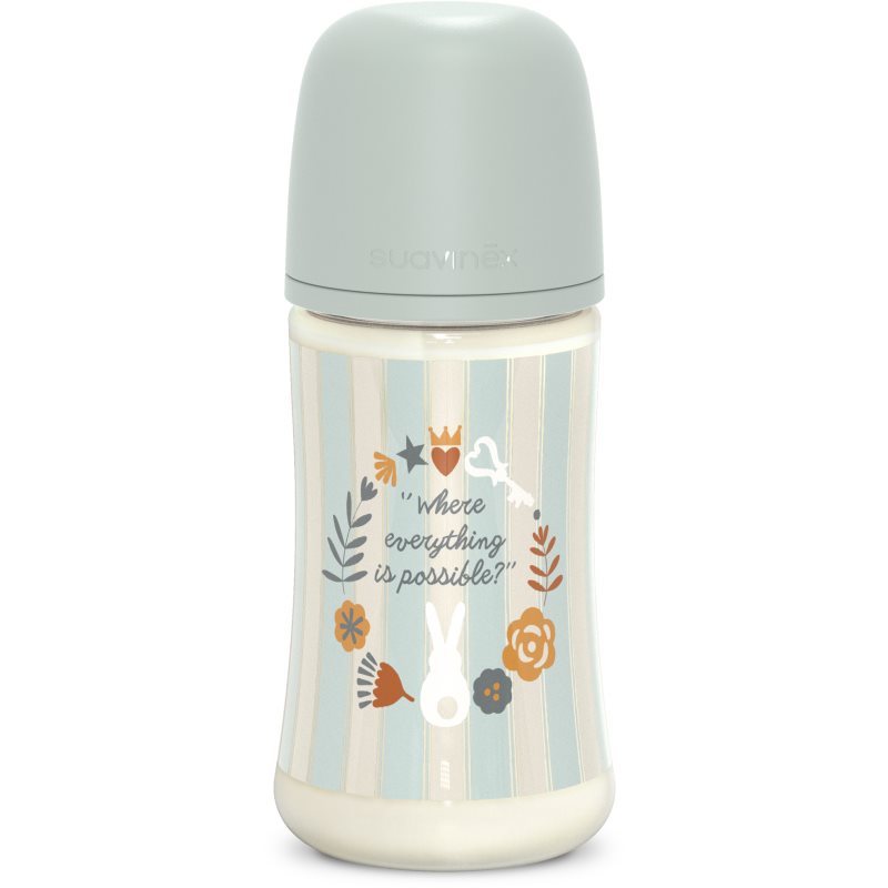 Suavinex Wonderland SX Pro Physiological Anti-Colic cumisüveg M Medium Flow 3 m+ Green 270 ml
