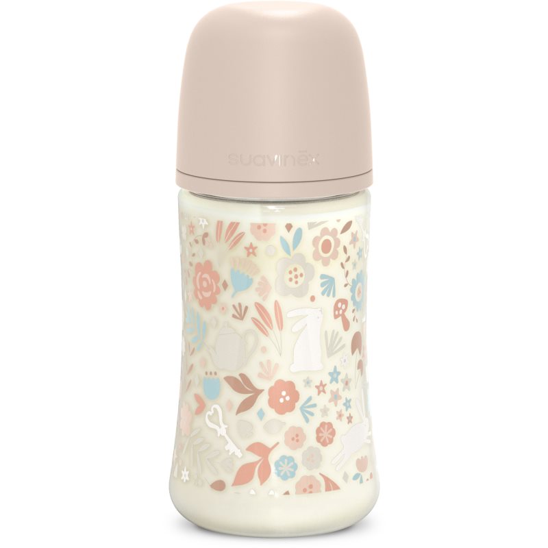 Suavinex Wonderland SX Pro Physiological Anti-Colic cumisüveg M Medium Flow 3 m+ Liberty Pink 270 ml