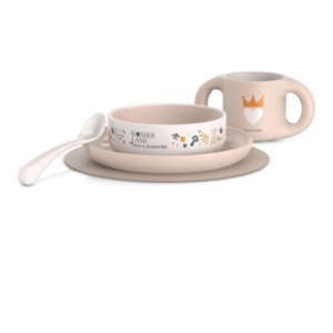 Suavinex Wonderland Toddler Feeding Set Pink etetőkészlet 6 m+